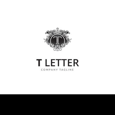 Буква Tittle T. Шаблон логотипа. Артикул 70128