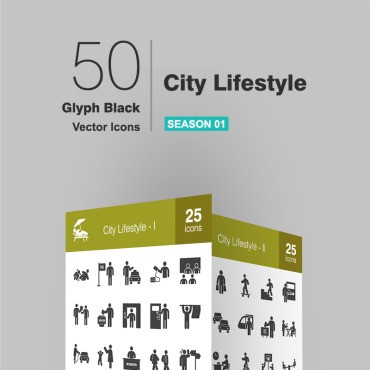 50 City Lifestyle Glpyh.  .  92831