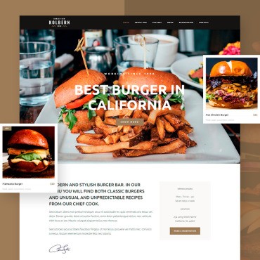 Kolbern Burger Bar & Cafe. WordPress  .  99731