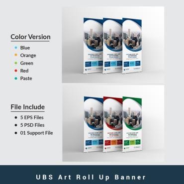 UBS Roll Up Banner.  .  87491