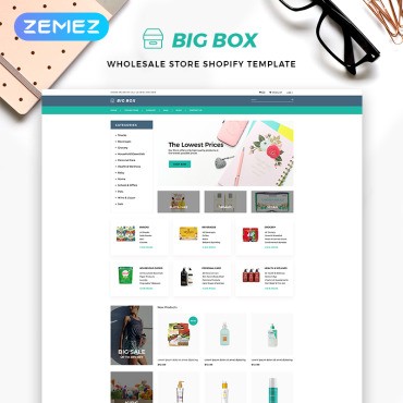 Big Box -   Multipage Clean. Shopify .  82706