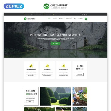 GREENPOINT - HTML- Creative Bootstrap.  Landing Page.  79131