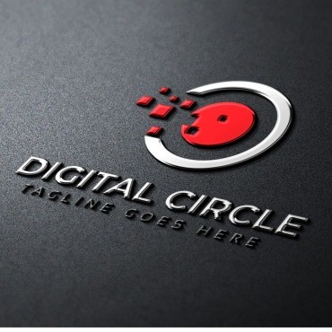Цифровой круг. Шаблон логотипа. Артикул 80037