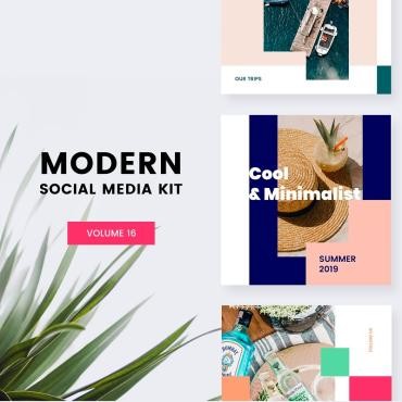 Modern Social Media Kit . Артикул 81423