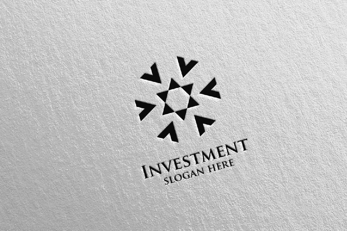 Инвестиционный маркетинг Финансовый 3. Шаблон логотипа. Артикул 97858