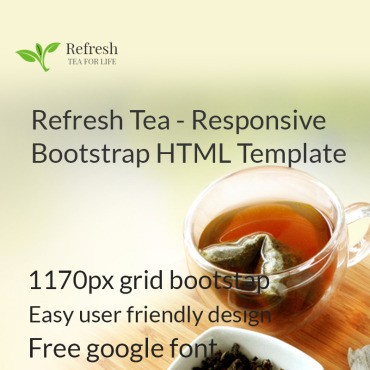 Refresh Tea -  Bootstrap HTML.   .  99224