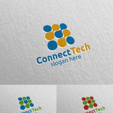 Технология и электроника 1. Шаблон логотипа. Артикул 97857