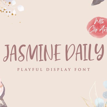 Jasmine Daily - Игривый дисплей. Шрифт. Артикул 104043