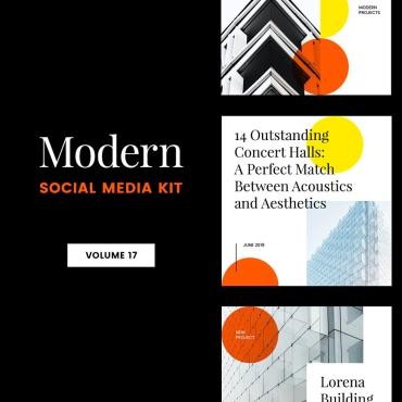 Modern Social Media Kit .  81466