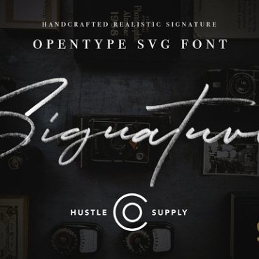 СП Подпись SVG - Opentype SVG. Шрифт. Артикул 73240