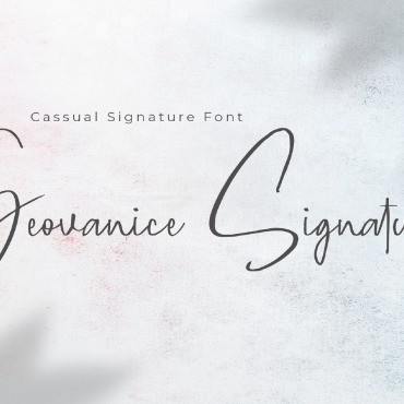 Geovanice - Случайная подпись. Шрифт. Артикул 103920