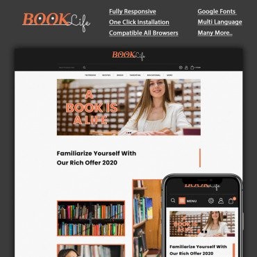 Booklife -  . OpenCart .  95557