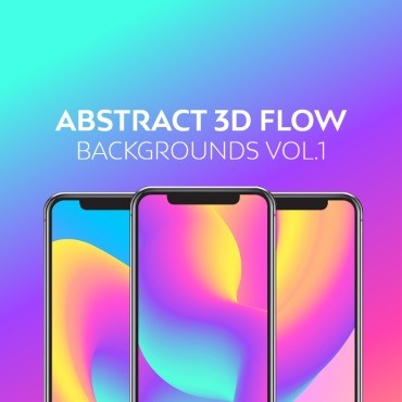 Абстрактные 3D Flow Backgrounds Vol.1. Фон. Артикул 84143