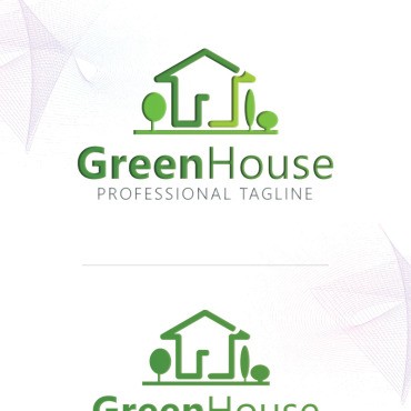 GreenHouse. Шаблон логотипа. Артикул 95247
