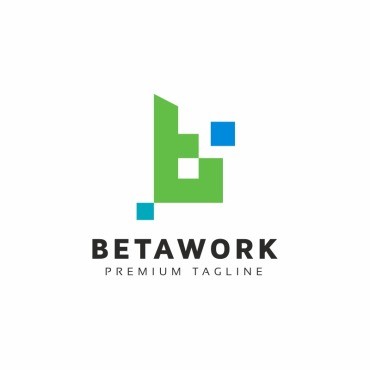 Betawork B Letter. Шаблон логотипа. Артикул 99494