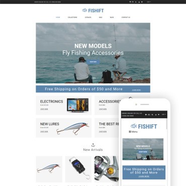 Fishift -   Multipage Clean. Shopify .  80153