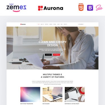 Aurona - - HTML.  Landing Page.  68859