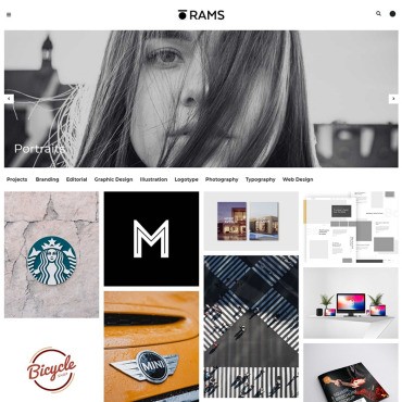 RAMS -  Art Gallery Bootstrap WordPress Theme. WordPress  .  78999