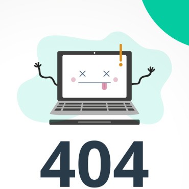 Ошибка Cute 404. Специализированная страница. Артикул 84122