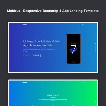 Mobirus -  Responsive Bootstrap 4.  Landing Page.  67690