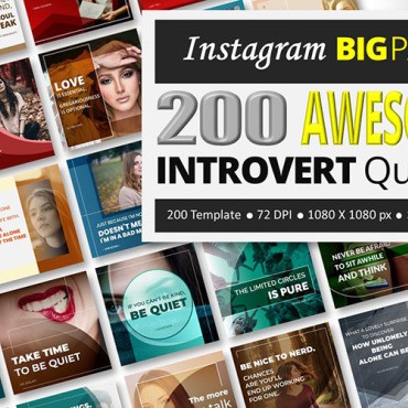 200 удивительных интровертных цитат - Instagram BIG PACK. Социальные сети. Артикул 100634