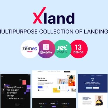 XLand - многоцелевая коллекция целевых страниц. WordPress  шаблон. Артикул 100142