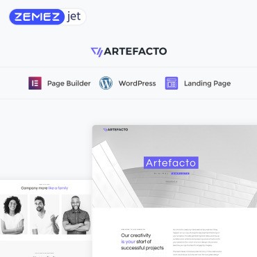 Artefacto - Business Elementor WordPres.  Landing Page.  73465