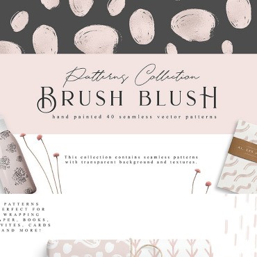 Brush Blush. Графический паттерн. Артикул 90527
