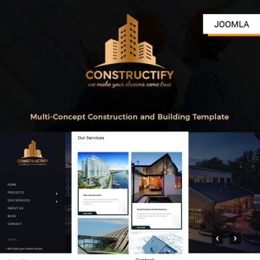 Constructify- Строительство и строительство. Joomla шаблон. Артикул 77943