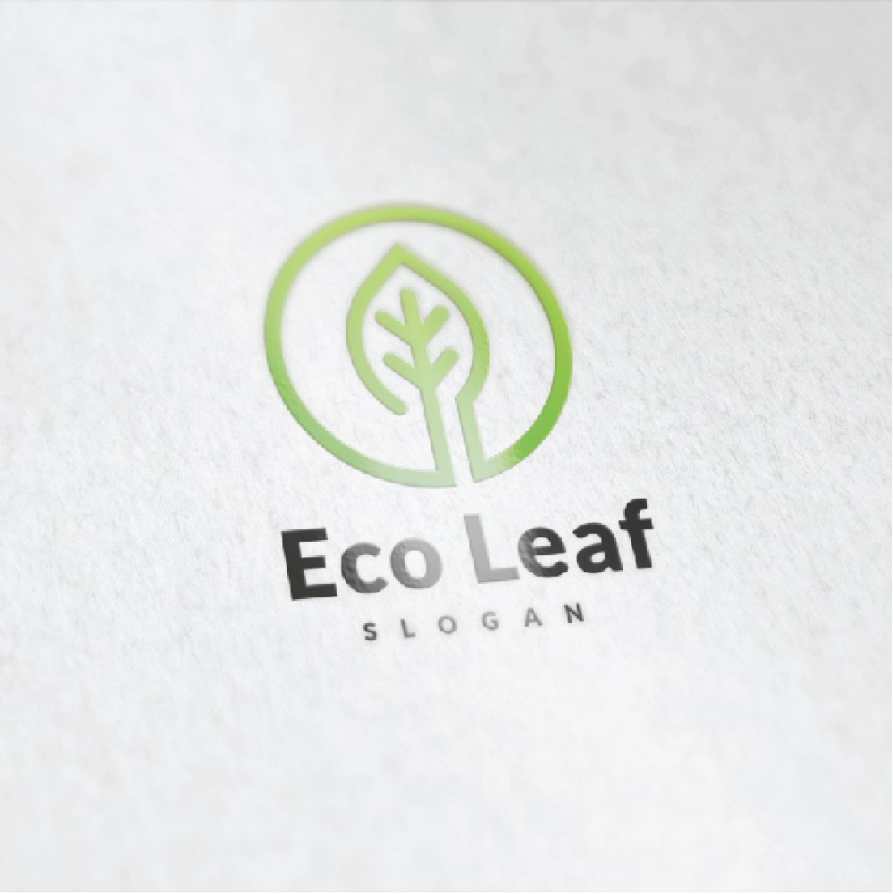 Экологический лист. Шаблон логотипа. Артикул 98367