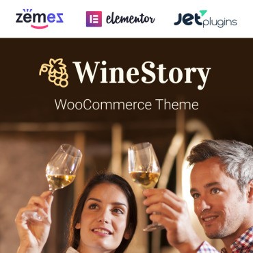 WineStory - подлинная и очаровательная винодельня. WooCommerce тема. Артикул 95958
