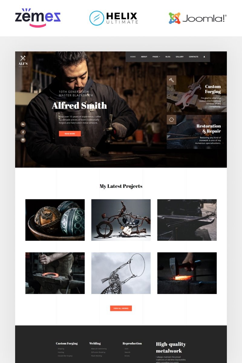 ALF"s - персональная страница, многостраничный креатив