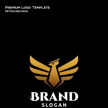 Орел Золото. Шаблон логотипа. Артикул 78156