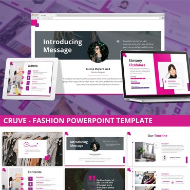 Cruve - Fashion. PowerPoint .  97186