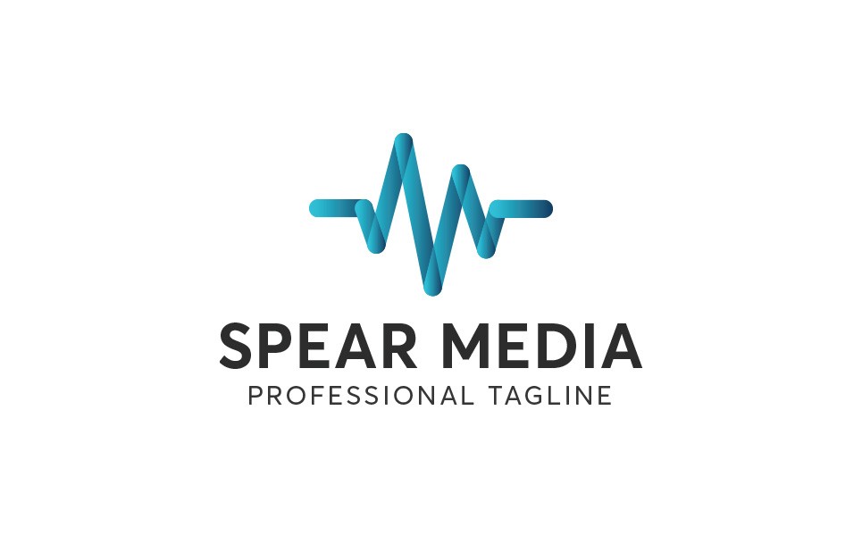 Spear Media. Шаблон логотипа. Артикул 97495