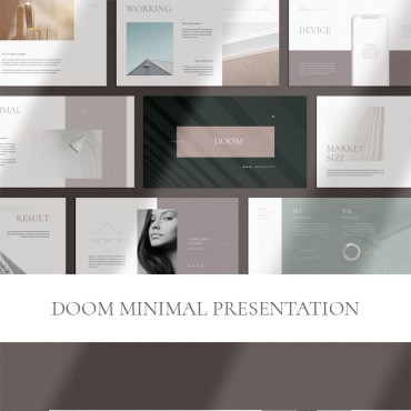 DOOM - минимальная презентация. Google слайд. Артикул 97217
