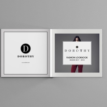 Дороти - квадратная брошюра о моде. Фирменный стиль. Артикул 104565