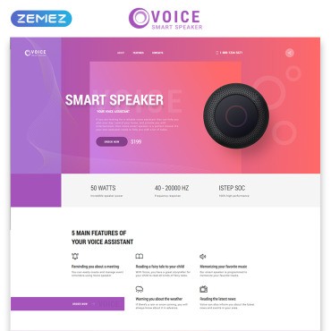 Voice -      Creative HTML.  Landing Page.  76260