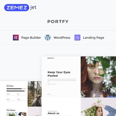 Portfy -   WordPres.  Landing Page.  73461