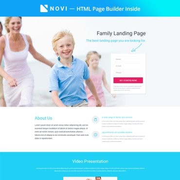 Family -   ,   Novi Builder.  Landing Page.  67604