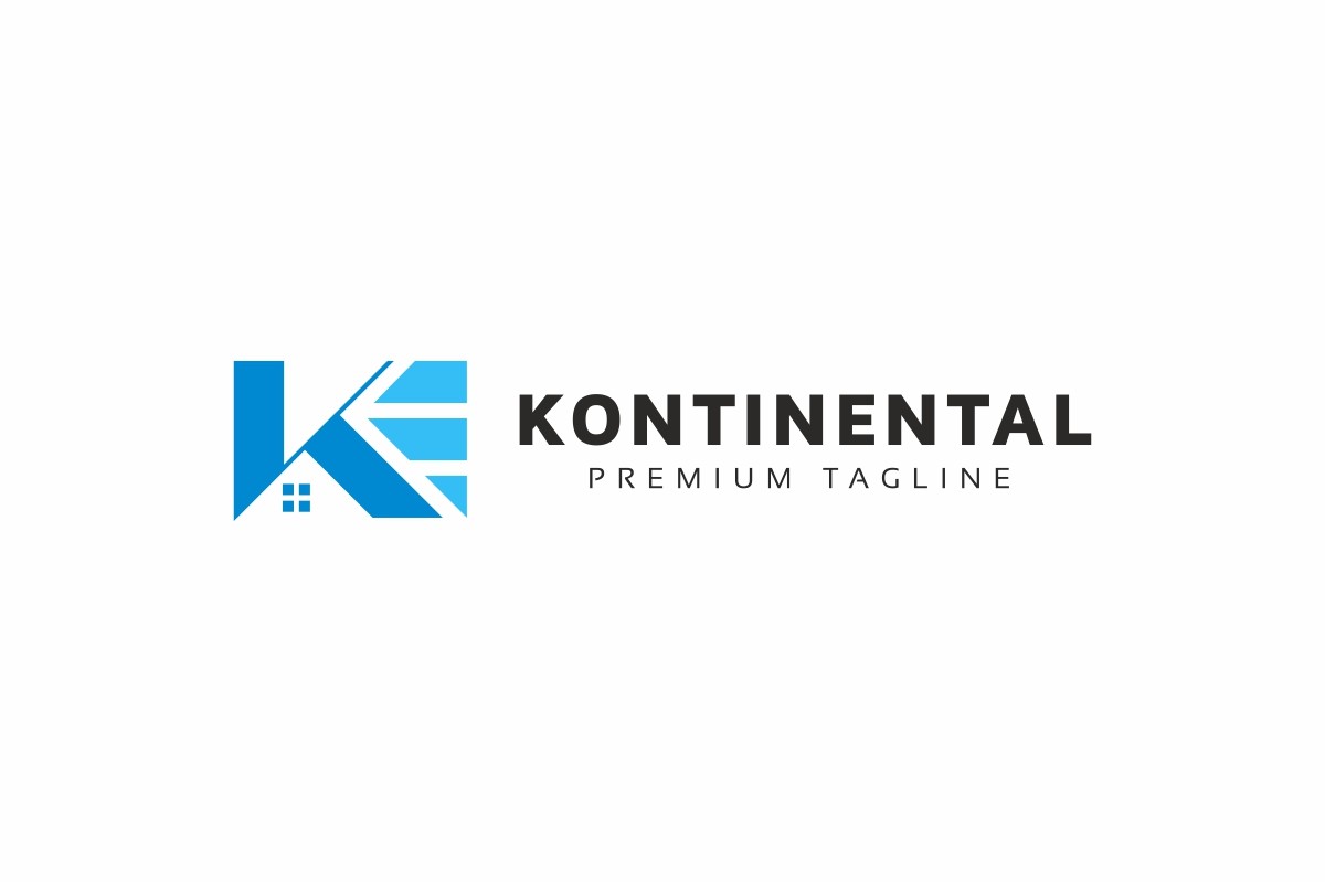 Kontinental K Letter. Шаблон логотипа. Артикул 97900