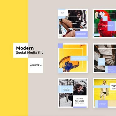Modern Social Media Kit .  79640
