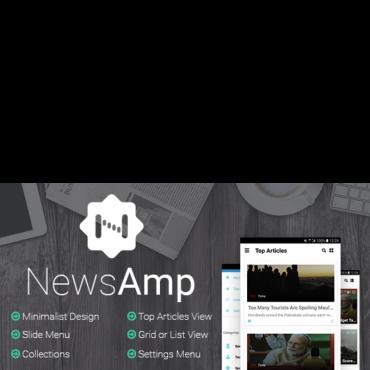 NewsAmp - Новости Android. Шаблон приложения. Артикул 65695