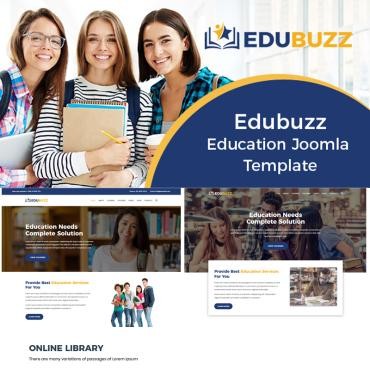 Edubuzz - Образовательные онлайн-курсы. Joomla шаблон. Артикул 78755