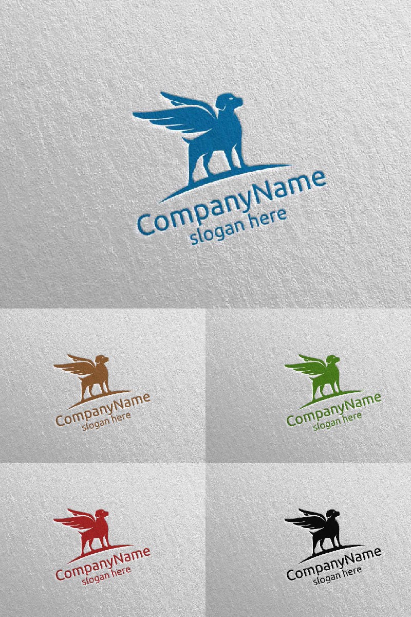 Собака для зоомагазина, ветеринара или любителя собак 8. Шаблон логотипа. Артикул 98341