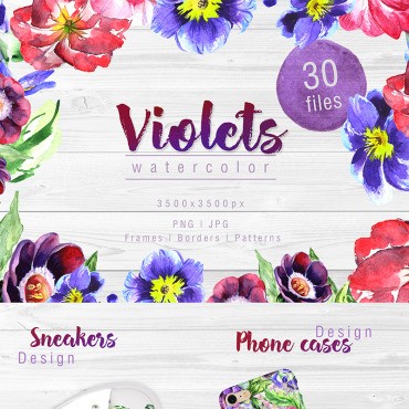 Cool Violets PNG   . .  73974