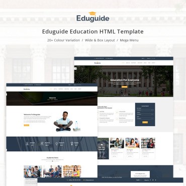 Eduguide - Образование. Шаблон веб сайта. Артикул 69064