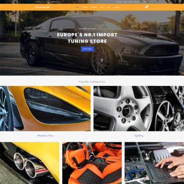 Autotun - чистота автомобилей и мотоциклов. Shopify шаблон. Артикул 76946