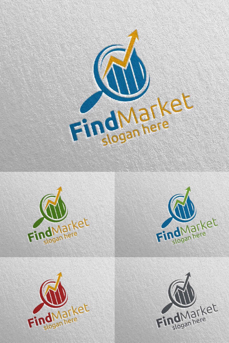 Find Marketing Financial Advisors Design 14. Шаблон логотипа. Артикул 96899