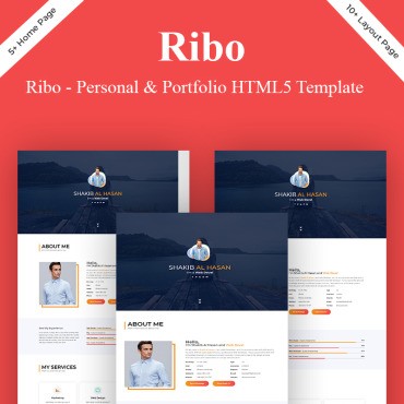 Ribo -   HTML5.  Landing Page.  84412